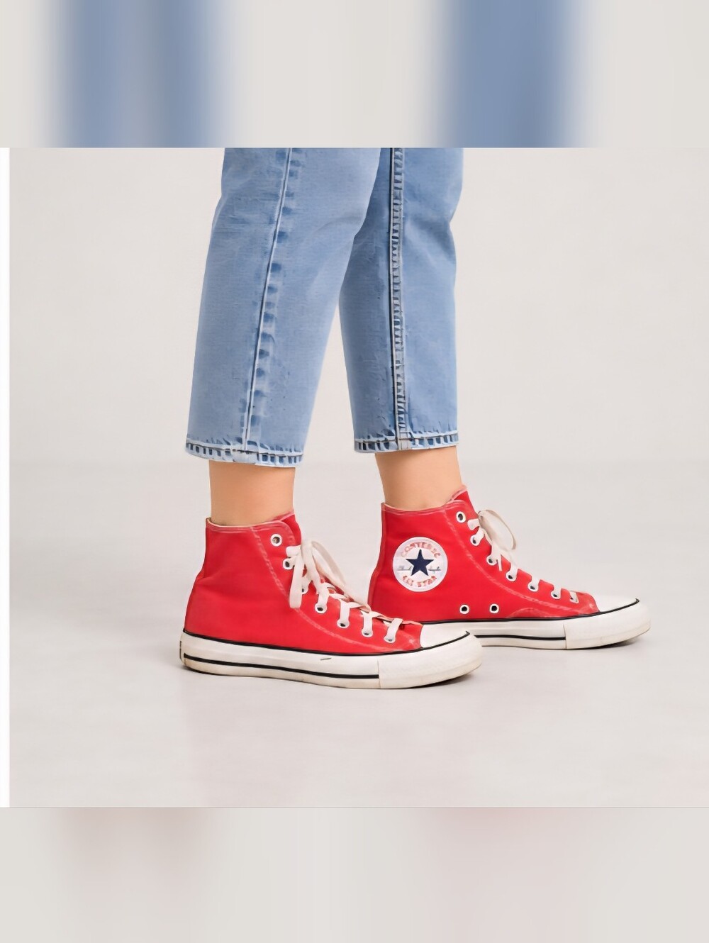 Converse Chuck Taylor All Star High Top Red Canvas Sneakers Women’s 8 / Men’s 6